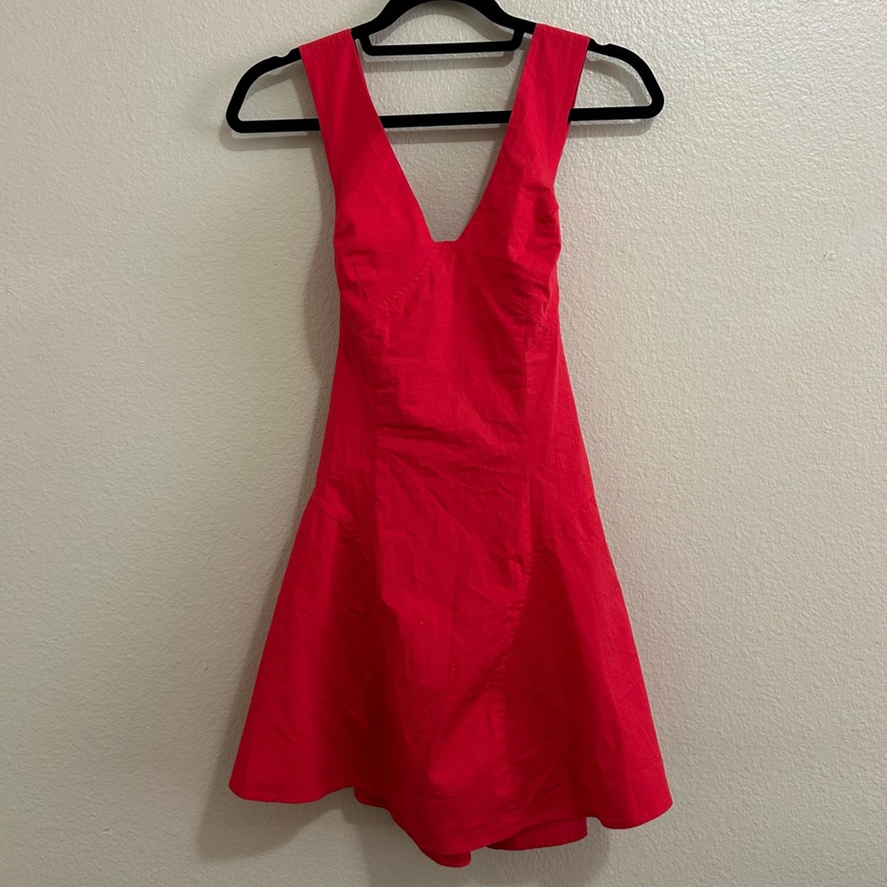 Red Sleeveless Sundress